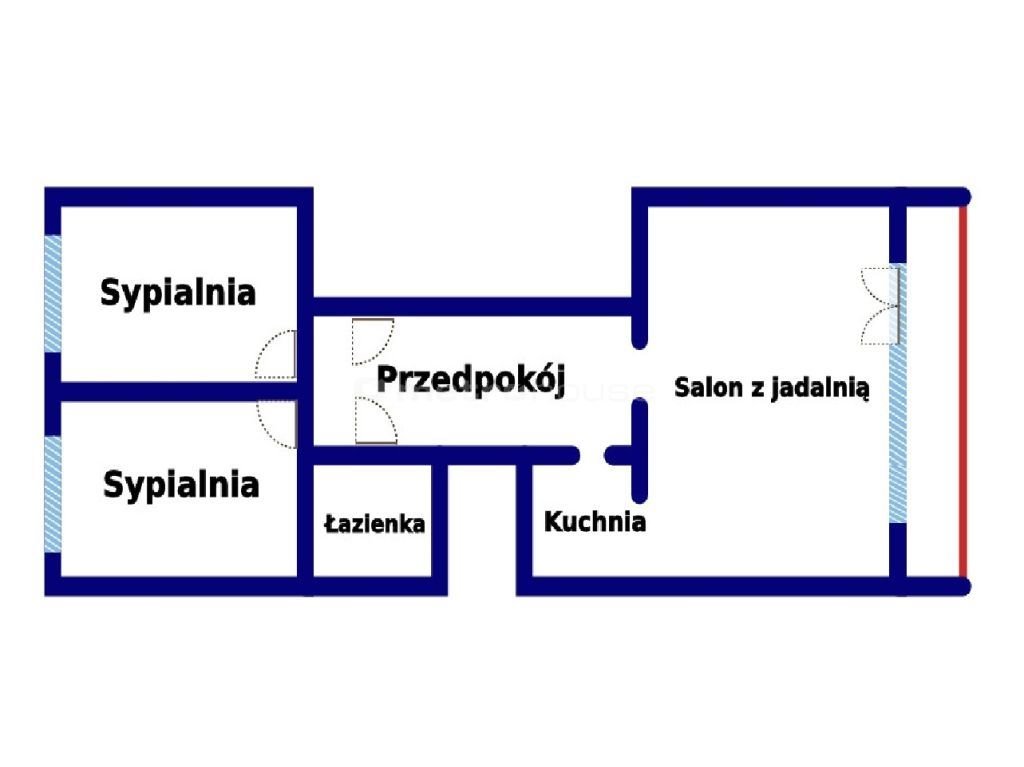 Mieszkanie trzypokojowe na sprzedaż Żory, Osiedle Powstańców Śląskich  55m2 Foto 3