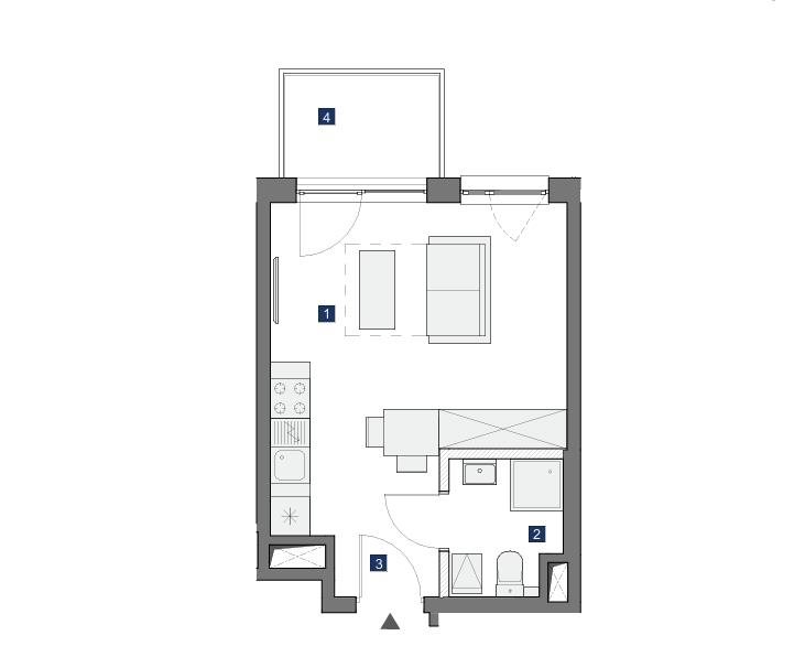 Kawalerka na sprzedaż Warszawa, Mokotów, Służewiec, Bokserska  26m2 Foto 1
