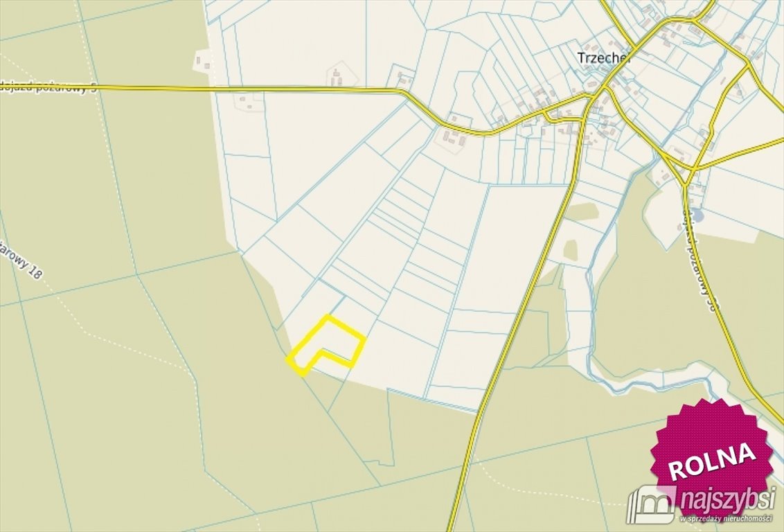 Działka rolna na sprzedaż Trzechel  17 900m2 Foto 1