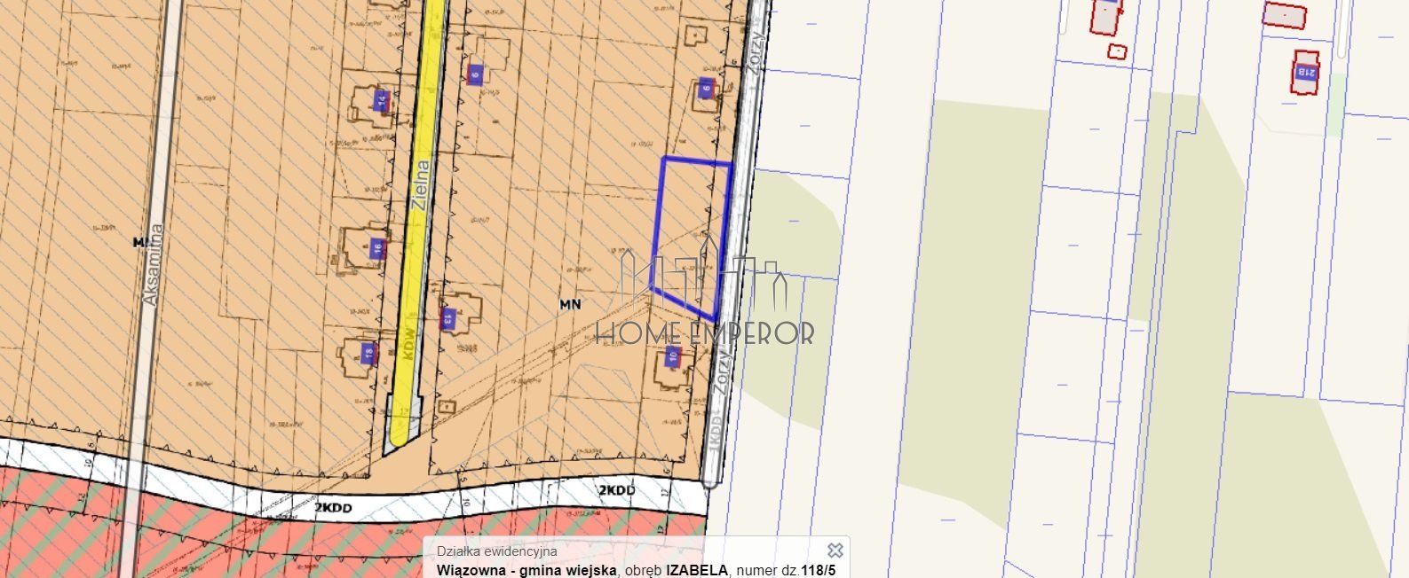 Działka budowlana na sprzedaż Izabela, Zorzy  1 200m2 Foto 1