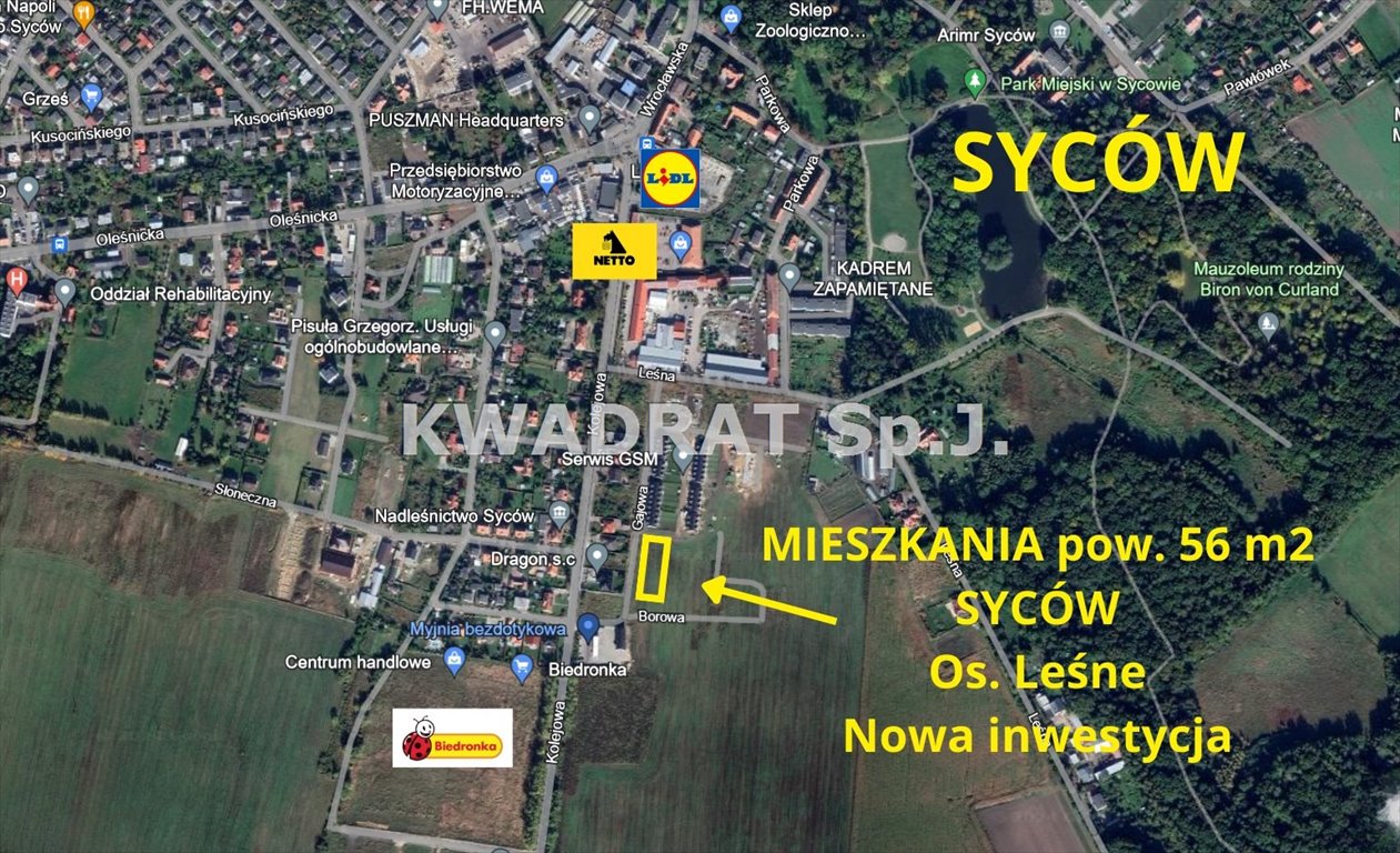 Mieszkanie trzypokojowe na sprzedaż Syców  56m2 Foto 7