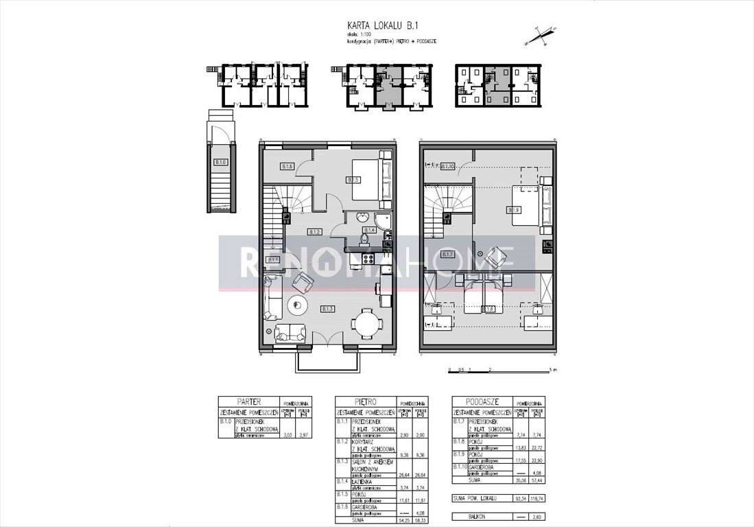 Mieszkanie czteropokojowe  na sprzedaż Wrocław, Jagodno  119m2 Foto 2