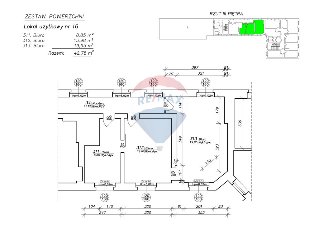 Nowoczesny lokal biurowy 42,78 m² w centrum Koszalina Koszalin, Zwycięstwa  43m2 Foto 1