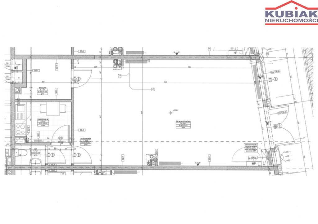 Lokal usługowo-handlowy 80,3m2 w Warszawie, stan deweloperski Warszawa  80m2 Foto 1