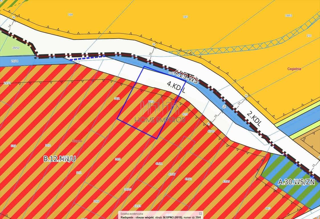Na sprzedaż działka 2500 m² z planem pod zabudowę mieszkaniową i usługową Słupno, Szkolna  2 500m2 Foto 1