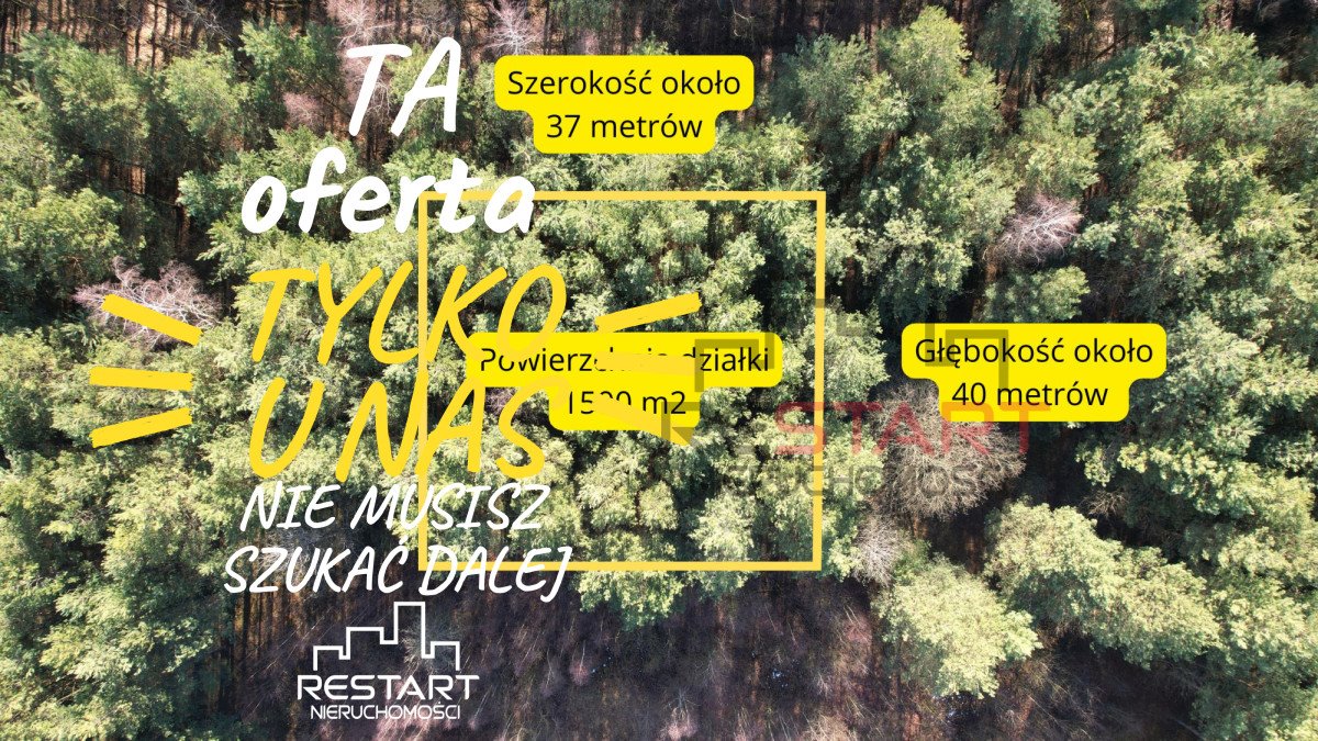 Działka 1500 m² z lasem i prywatnością w Wężyku Wężyk  1 500m2 Foto 1