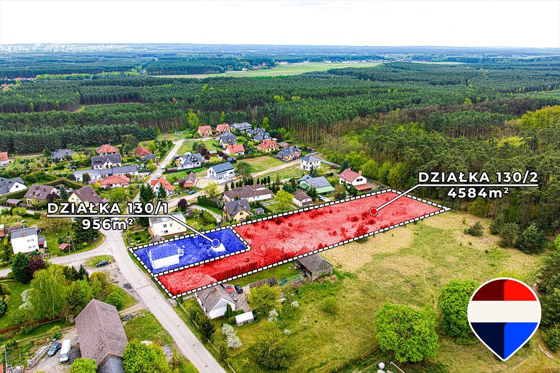 Działka inwestycyjna 5540 m² z domem i pełnym uzbrojeniem Zielona Góra, Łężyca-Dolna 17  5 540m2 Foto 1
