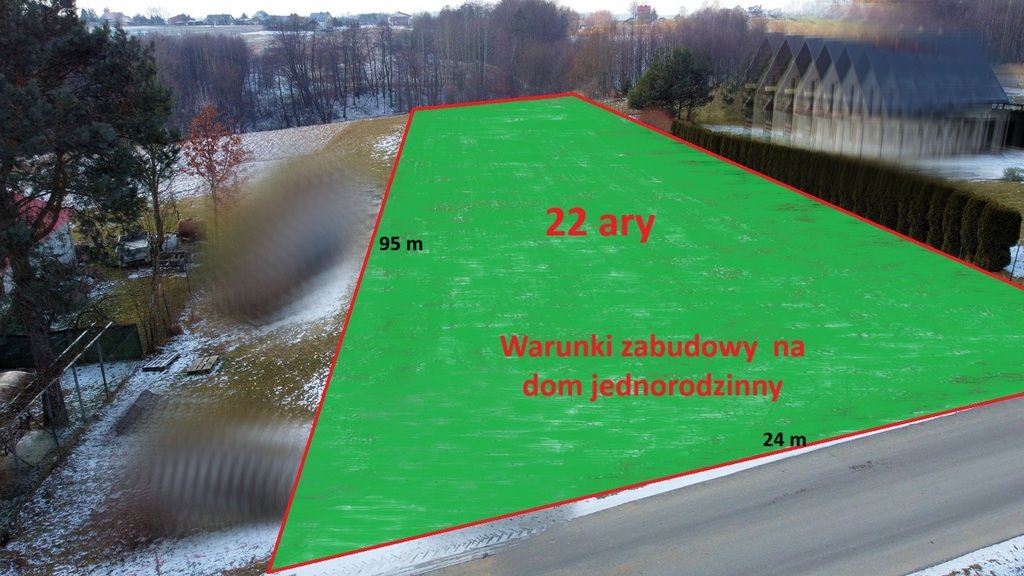 Działka budowlana na sprzedaż Hyżne  2 200m2 Foto 1