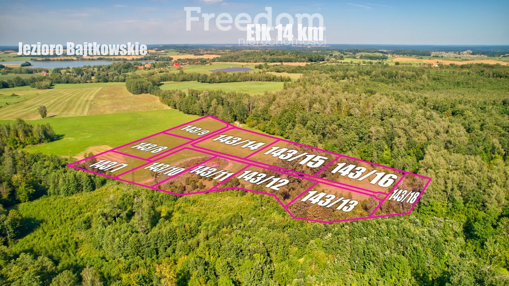 Kompleks 12 działek w Bajtkowie - cisza, las, staw polecam Bajtkowo  3 002m2 Foto 1