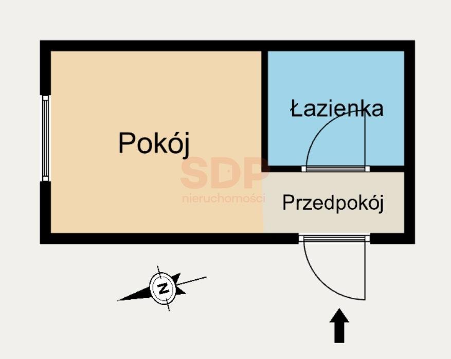 Kawalerka na sprzedaż Wrocław, Dolnobrzeska  23m2 Foto 7