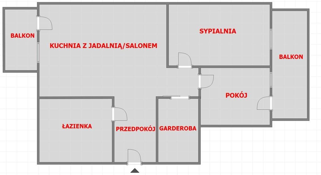 Mieszkanie trzypokojowe na wynajem Rzeszów, św. Rocha  60m2 Foto 8