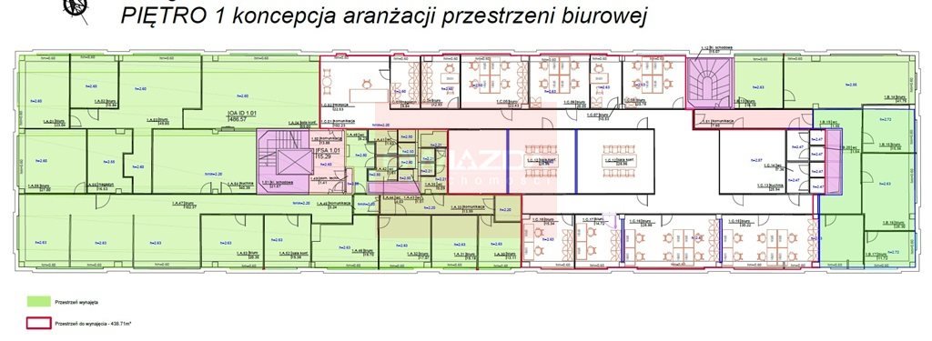 Biuro 438 m² na Ursynowie - klimatyzacja i parking Warszawa, Ursynów  438m2 Foto 1