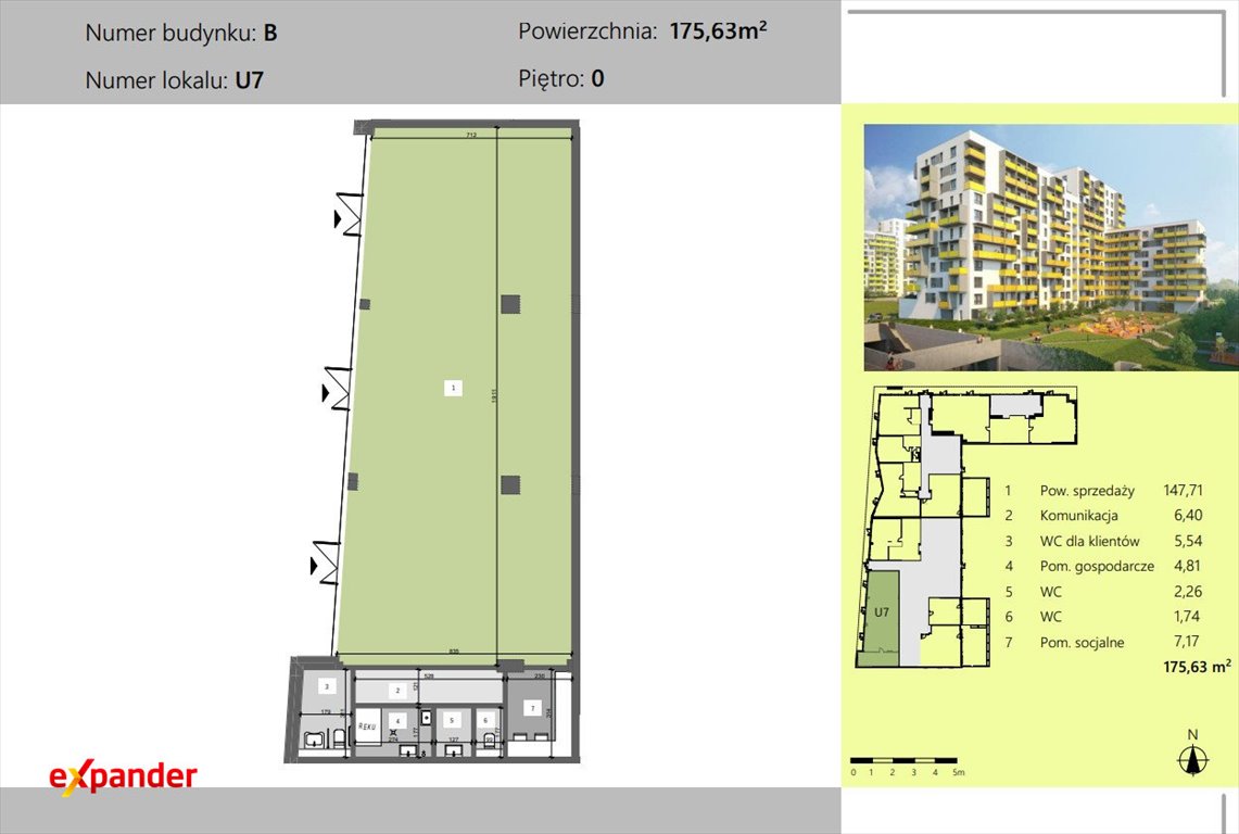 Nowoczesny lokal 175 m2 w Rzeszowie, Dworzysko Park Rzeszów, Technologiczna  175m2 Foto 1