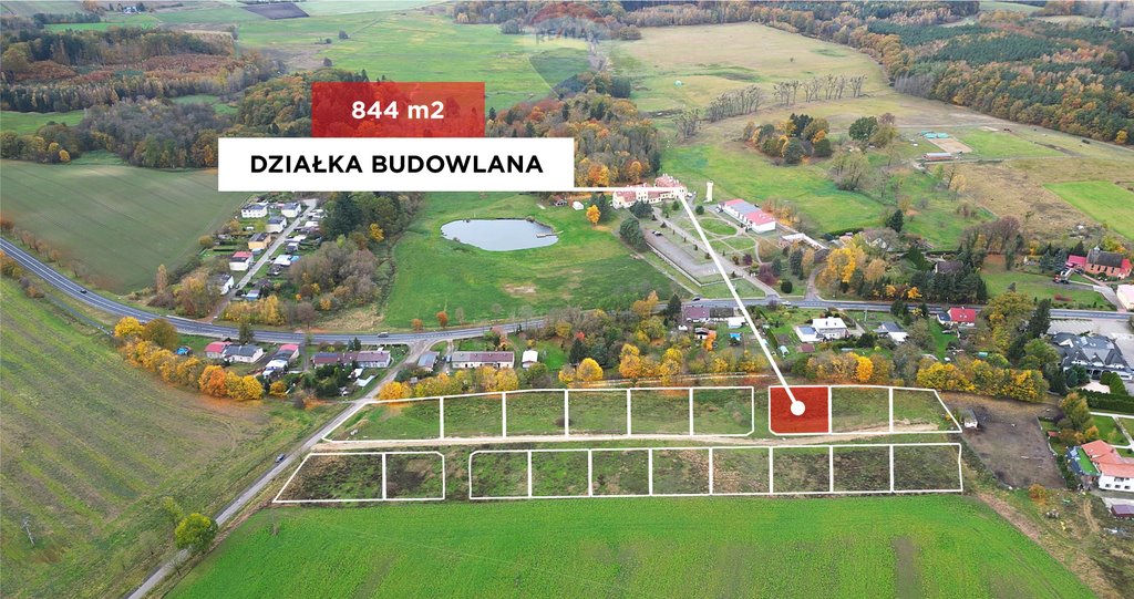 Działka budowlana na sprzedaż Rymań, Koszalińska  844m2 Foto 1