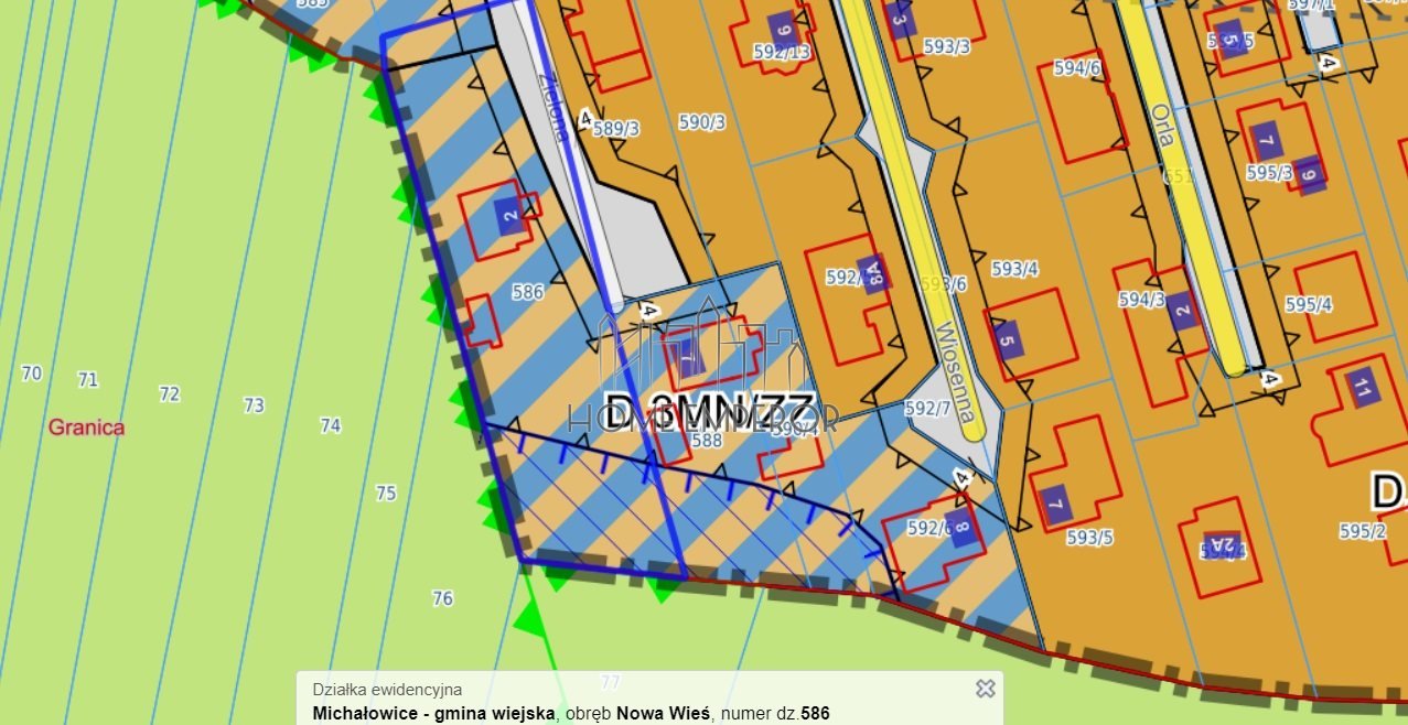 Działka budowlana na sprzedaż Nowa Wieś, Zielona  1 800m2 Foto 1