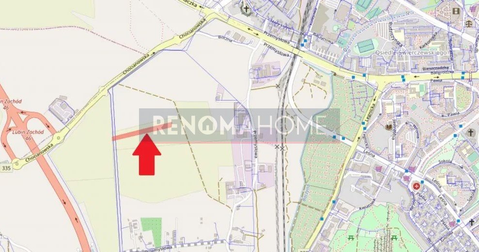 Działka przemysłowa 10 500 m2 przy S3 – inwestycja Lubin, Przemysłowa  10 500m2 Foto 1