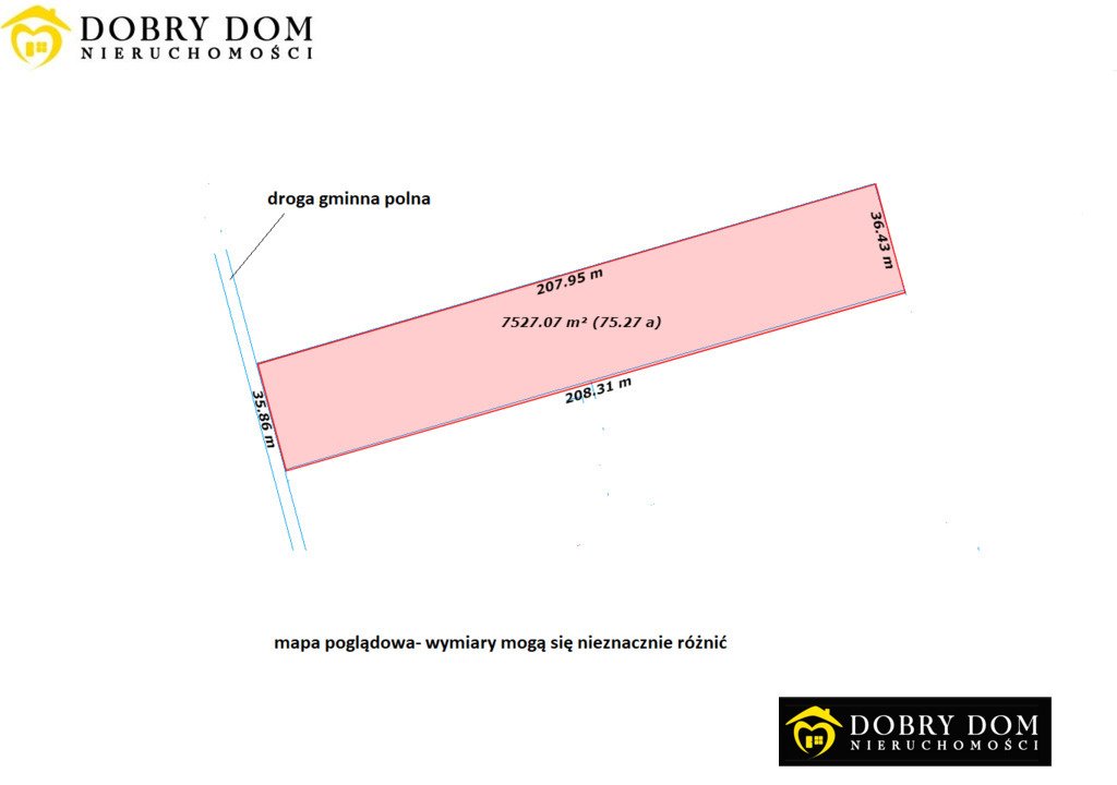Duża działka 7500 m² z widokiem na lasy i pola Gródek  7 500m2 Foto 1