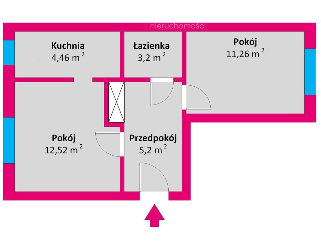 Mieszkanie dwupokojowe na sprzedaż Rzeszów, Stanisława Mikołajczyka  37m2 Foto 5