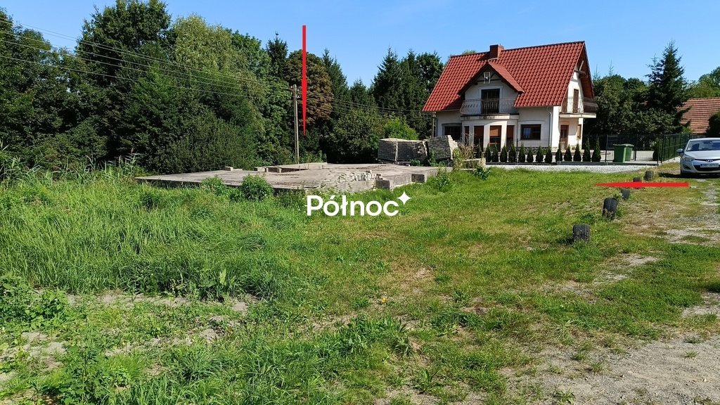 Zapraszam do zakupu działki 1383 m² z rozpoczętą budową w Wykrotach Wykroty, Główna  1 383m2 Foto 1