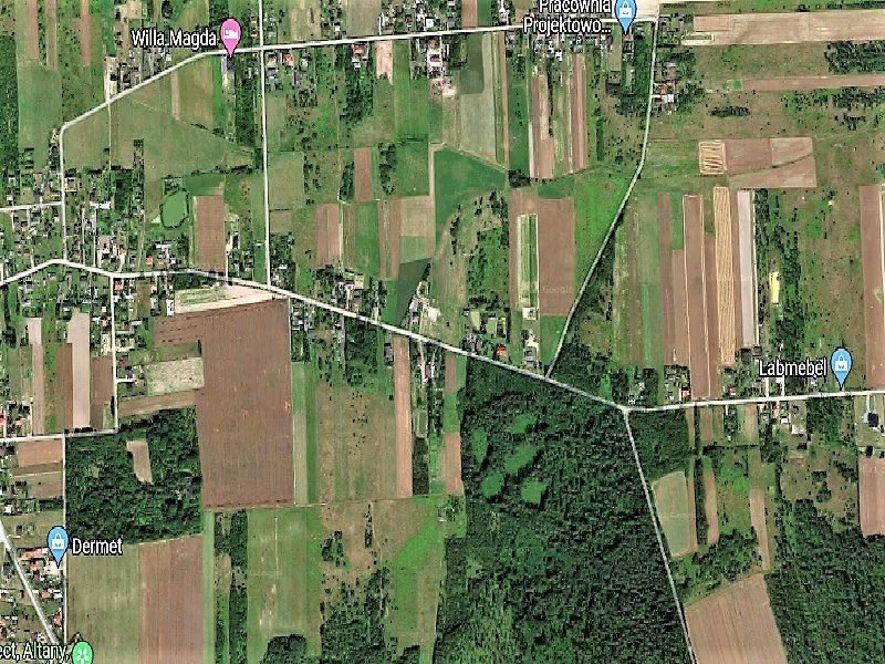 Działki budowlane 1000 m² w Latosówce - media w zasięgu MSTÓW, Latosówka  1 005m2 Foto 1