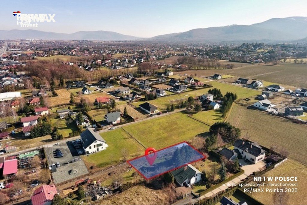 Działka budowlana z widokiem na góry, szybki dojazd - polecam! Jaworze, Bielska 329  1 000m2 Foto 1