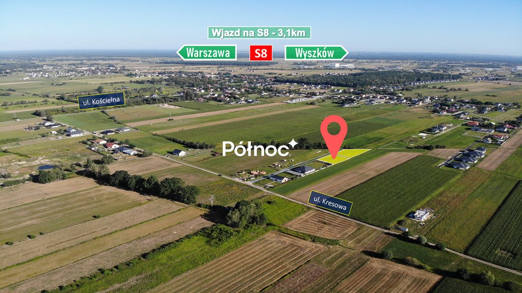 Działka 1241 m² w Woli Rasztowskiej - prostokątna i spokojna okolica Wola Rasztowska, Kresowa  1 241m2 Foto 1