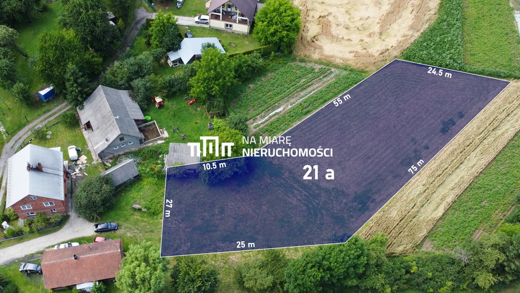 Działka 2100 m² w Zagorzycach – spokojna okolica, media Zagorzyce  2 100m2 Foto 1