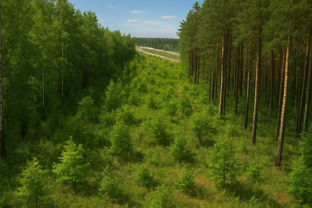 Dwie leśne działki po wycince, 24 120 m², Skórzec Skórzec  24 100m2 Foto 1