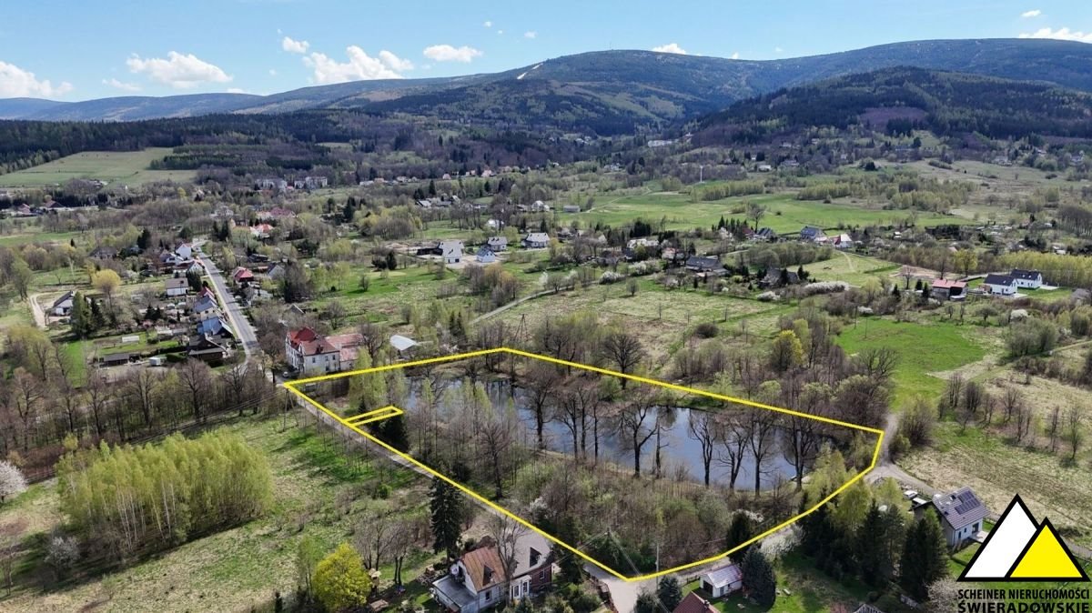Działka z stawem i widokiem na Stóg Izerski, Podgórna Pobiedna, Podgórna  13 200m2 Foto 1