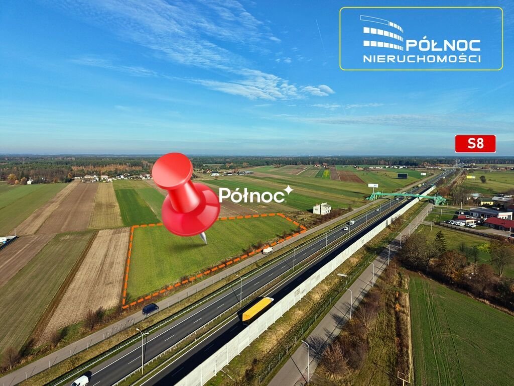 Działka inwestycyjna przy S8, 11 968 m², świetna lokalizacja Trojany  11 968m2 Foto 1