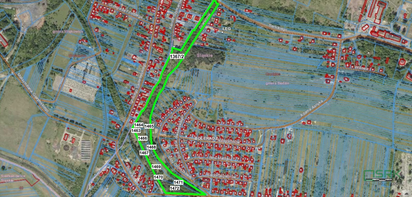 Działka inna na sprzedaż Będzin, Będzin, Graniczna  40 399m2 Foto 1