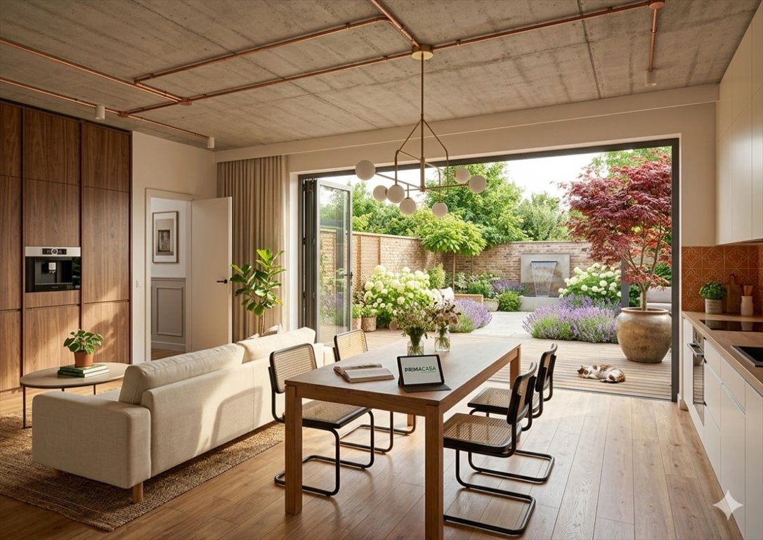 Nowoczesny loft w centrum Wrocławia z tarasem i zielonym ogrodem Wrocław, Stare Miasto, Stawowa  35m2 Foto 1