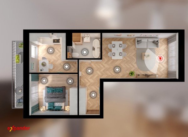 Sprzedam komfortowe 2-pokojowe mieszkanie 50,49 m² w Garbach Garby, Tulecka  50m2 Foto 1
