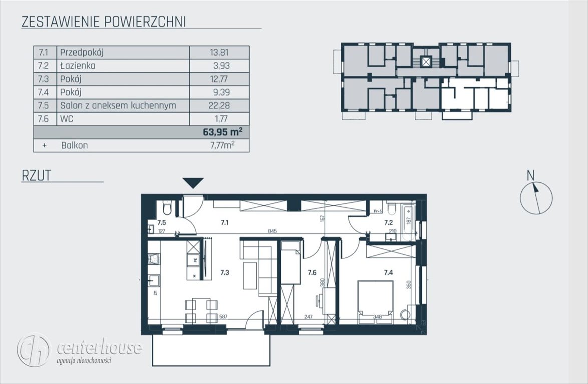 Mieszkanie trzypokojowe na sprzedaż Rzeszów, Sikorskiego  60m2 Foto 6