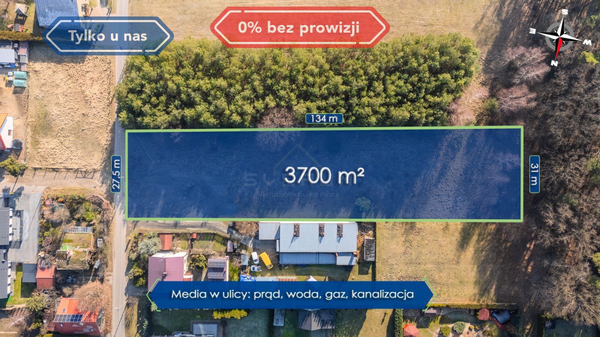 Działka budowlana na sprzedaż Lubliniec, Świerkowa  3 700m2 Foto 1