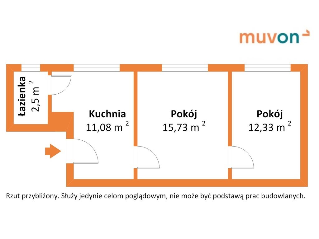 Mieszkanie dwupokojowe na sprzedaż Krzyż Wielkopolski, Adama Mickiewicza  42m2 Foto 3