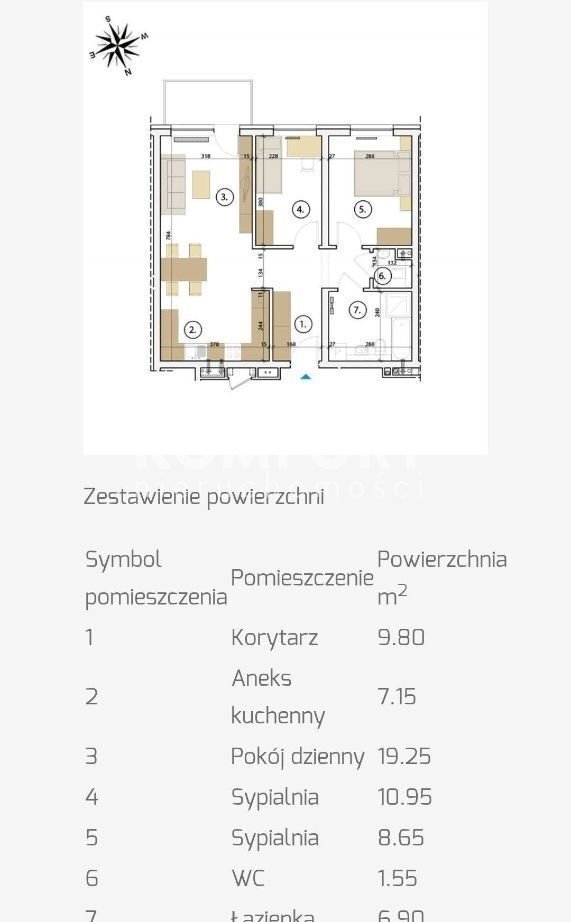 Mieszkanie trzypokojowe na sprzedaż Szczecin, Nowe Miasto  64m2 Foto 8