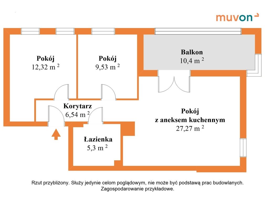 Mieszkanie trzypokojowe na sprzedaż Łódź, Polesie, Pienista  61m2 Foto 8