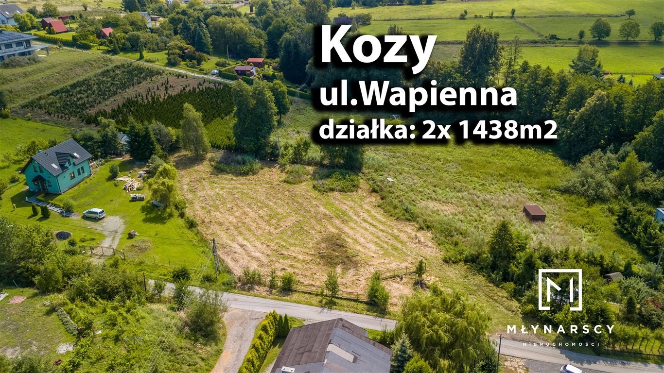 Działka budowlana na sprzedaż kozy, kozy  1 438m2 Foto 1