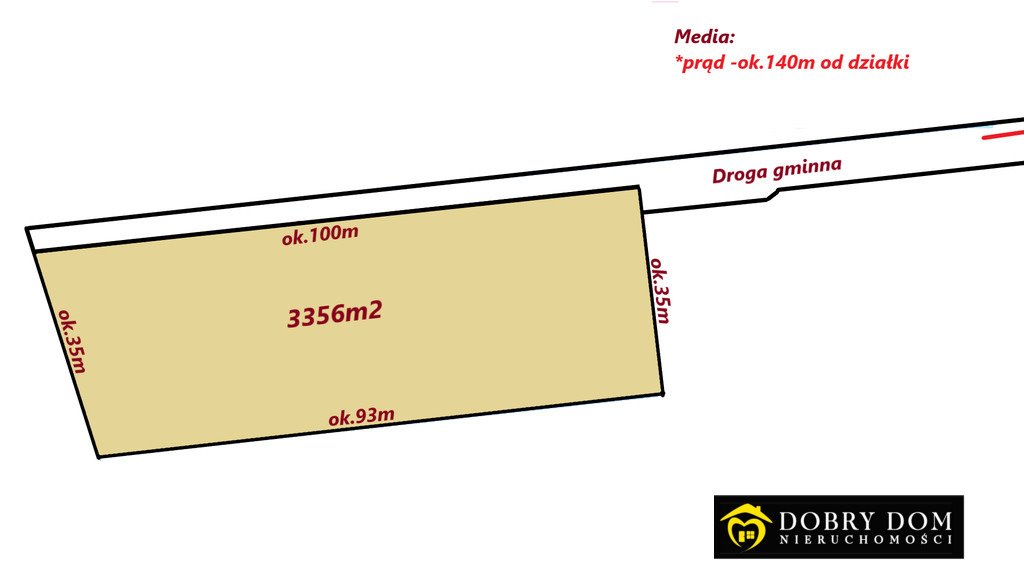Działka rolna 3356 m² w Olmontach, spokojna okolica - polecam! Olmonty  3 356m2 Foto 1