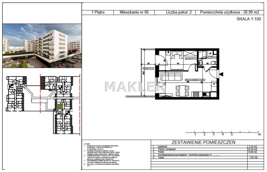 Mieszkanie dwupokojowe na sprzedaż Bydgoszcz, Bartodzieje Małe  31m2 Foto 8