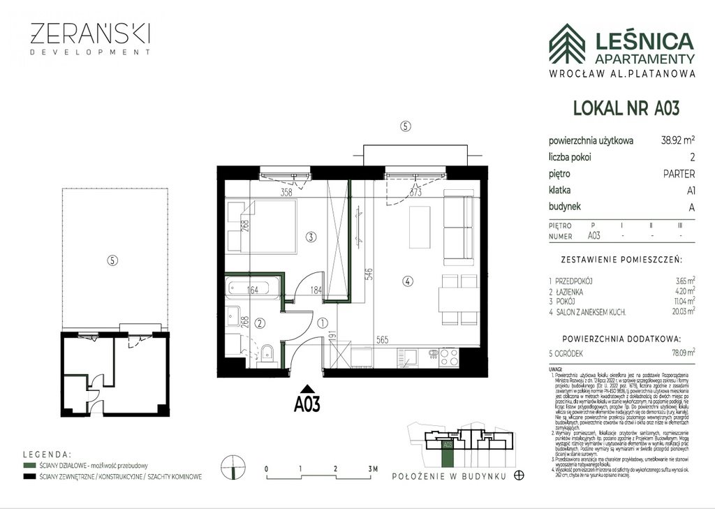Mieszkanie dwupokojowe na sprzedaż Wrocław, Leśnica, Leśnica, al. Platanowa  39m2 Foto 1