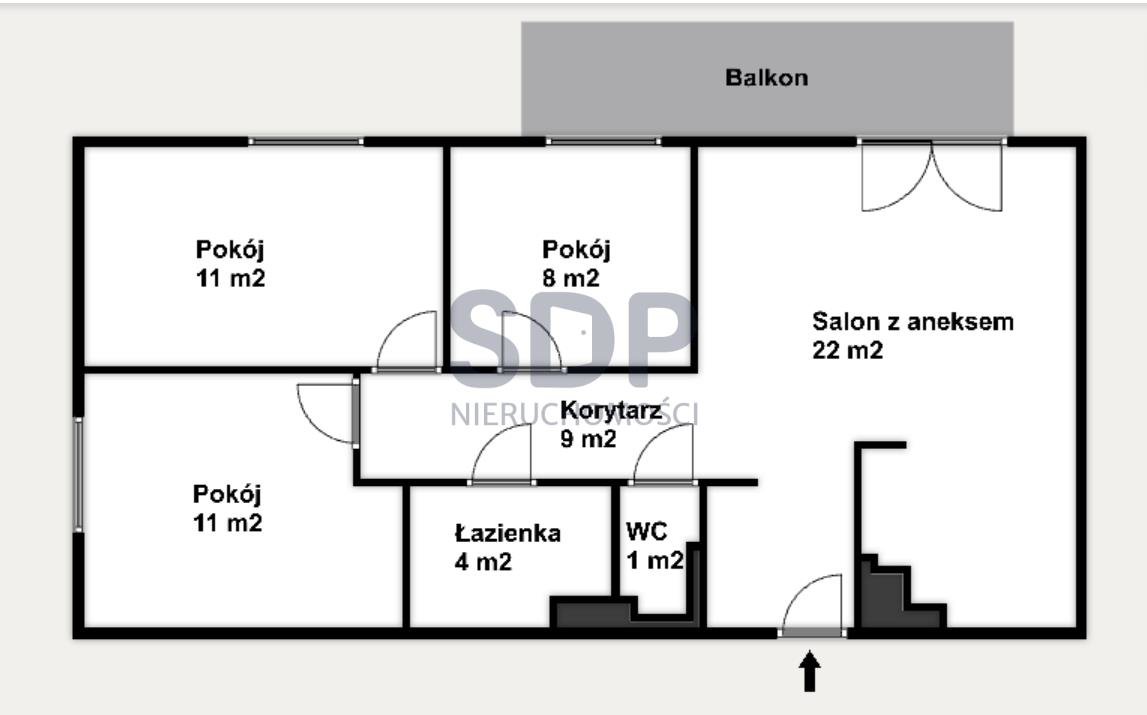 Mieszkanie czteropokojowe  na sprzedaż Wrocław, Fabryczna, Stabłowice, Stabłowicka  70m2 Foto 2