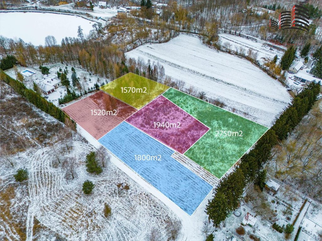 Działka 1570 m² w spokojnej okolicy z szybkim dojazdem Dys, Bernatówka  1 570m2 Foto 1