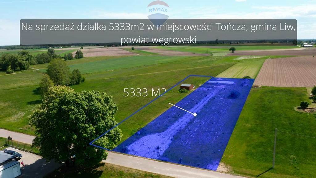 Działka budowlana na sprzedaż Tończa  5 333m2 Foto 2