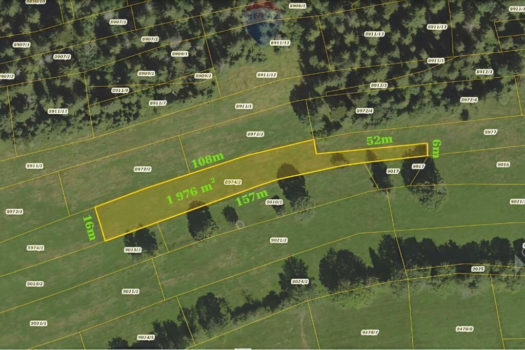 Działka rolna 1976 m² w Zębie – inwestycja i rekreacja Ząb, Ligasówka  1 976m2 Foto 1