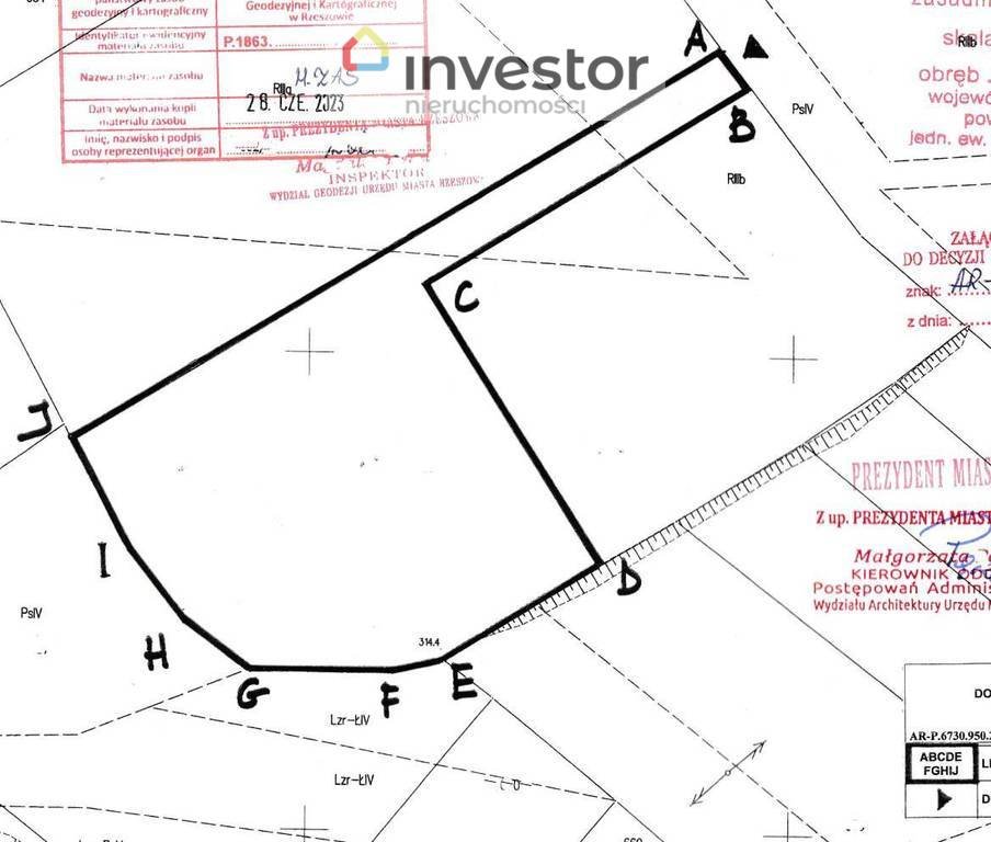 Działka budowlana na sprzedaż Rzeszów  1 412m2 Foto 4