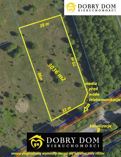 Działka rolna z możliwością zabudowy, 3036 m², Baciuty Baciuty  3 036m2 Foto 1