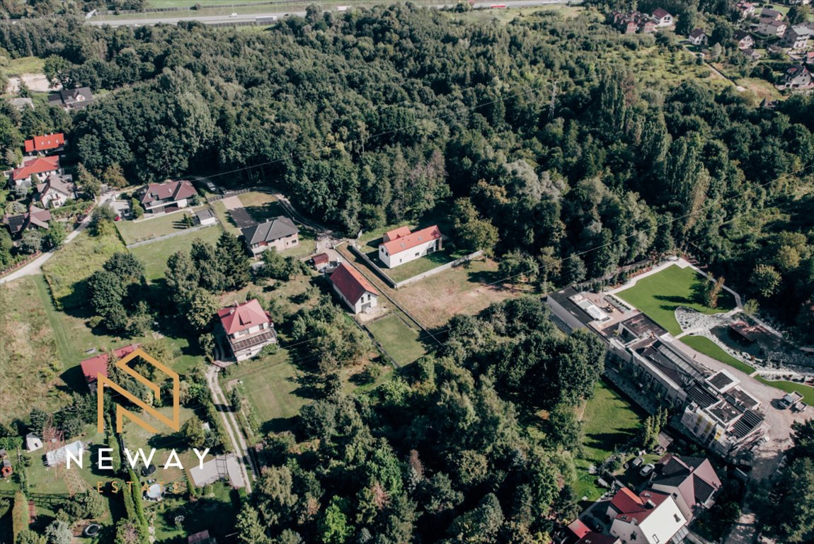 Działka budowlano-leśna 20,91 ar z projektem domu w Krakowie Kraków, Swoszowice, Myślenicka  2 091m2 Foto 1