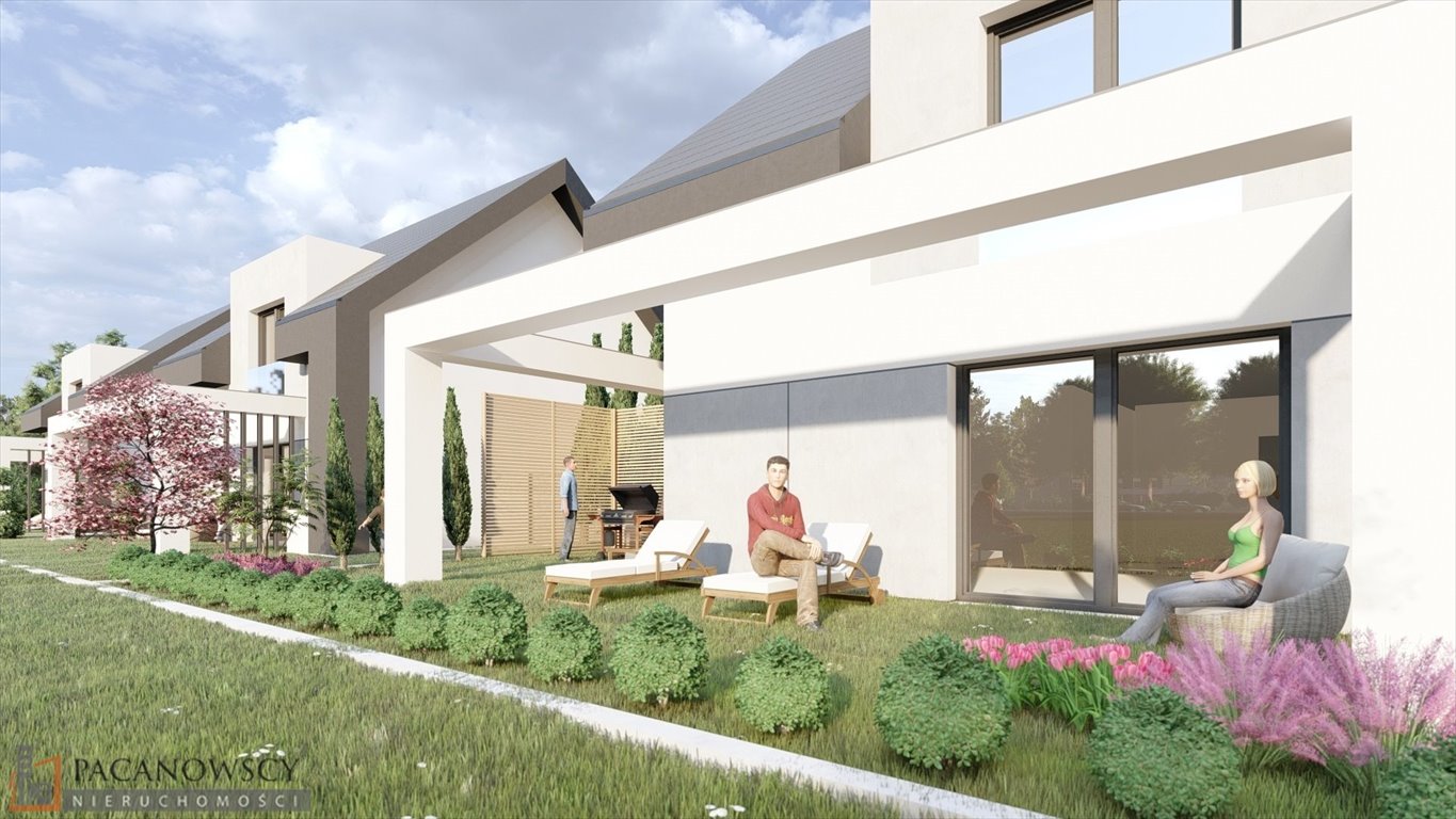 Nowoczesny dom bliźniak 154m2 z balkonem i tarasem Zielonki  154m2 Foto 1